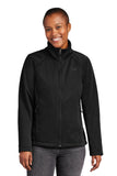 The North Face® Women's Chest Logo Ridgewall Soft Shell Jacket with Greif EMB Logo