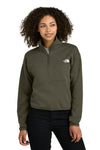 The North Face® Women's Double-Knit 1/2-Zip Fleece with Greif EMB Logo