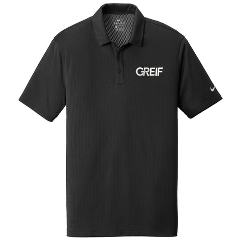 DEV Nike®- Dri-FIT Hex Textured Polo with GREIF EMB logo - Mens