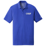 DEV Nike®- Dri-FIT Hex Textured Polo with GREIF EMB logo - Mens