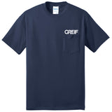 Greif® - TALL Core Blend POCKET Tee 50/50 Cotton/Poly 5.5 oz - Men's