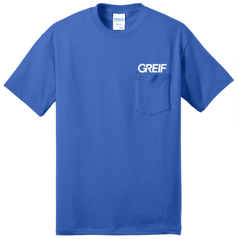 Greif® - TALL Core Blend POCKET Tee 50/50 Cotton/Poly 5.5 oz - Men's