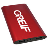 Greif® 8,000 mAh Power Bank & WIRELESS CHARGER