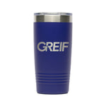 Greif® - Stainless Steel Vacuum-Insulated 20 oz Tumbler with Slider Lid (Buy-Just-1)