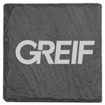 Greif® 6 Piece Slate Coaster Set with Engraved Logo