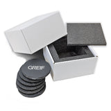 Greif® 4" Round Slate Coaster Set-6 Piece