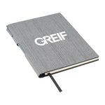 GREIF 6" x 8.5" FSC® Mix Bari Notebook with Pen (MIN 100)