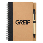 Greif® Value Eco-Friendly Spiral Notebook with Pen (MIN 150)