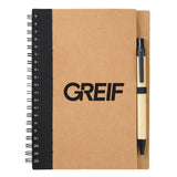 Greif® Value Eco-Friendly Spiral Notebook with Pen (MIN 150)