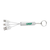GREIF Route Light Up Logo 3-in-1 Cable (MIN 250)