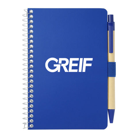 GREIF 4" x 6" FSC® Mix Pocket Spiral Notebook with Pen (MIN 300)