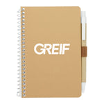 GREIF 4" x 6" FSC® Mix Pocket Spiral Notebook with Pen (MIN 300)