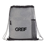 GREIF Heather Melange Drawstring Bag (MIN 120)