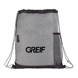 GREIF Heather Melange Drawstring Bag (MIN 120)