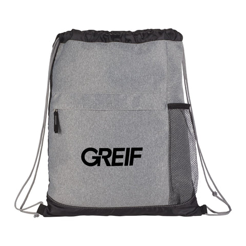 GREIF Heather Melange Drawstring Bag (MIN 120)