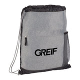 GREIF Heather Melange Drawstring Bag (MIN 120)
