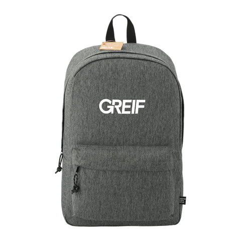 GREIF Vila Recycled 15" Computer Backpack with GREIF® Embroidery (MIN 60)