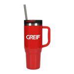 GREIF Thor Value 40oz Eco-Friendly Straw Tumbler with Full Color Print (MIN 50)