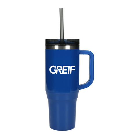 GREIF Thor Value 40oz Eco-Friendly Straw Tumbler with Full Color Print (MIN 50)