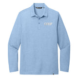 GREIF® TravisMathew Oceanside Heather Long Sleeve Polo with Embroidery Logo