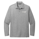 GREIF® TravisMathew Oceanside Heather Long Sleeve Polo with Embroidery Logo