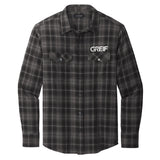 Port Authority Long Sleeve Ombre Plaid Shirt
