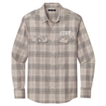 Port Authority Long Sleeve Ombre Plaid Shirt