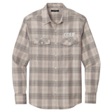 Port Authority Long Sleeve Ombre Plaid Shirt