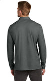 BlkHthr TravisMathew Oceanside Heather Long Sleeve Polo TM1MZ343