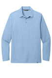 Front View of AllureHthr TravisMathew Oceanside Heather Long Sleeve Polo TM1MZ343
