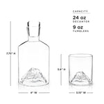 Greif® - Viski® Mountain Decanter and Tumblers Set
