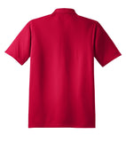 Rear View of DeepRed Sport-Tek Micropique Sport-Wick Polo. ST650