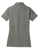 Rear View of Grey Concrete Sport-Tek Women's Micropique Sport-Wick Polo. LST650