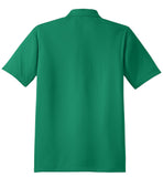 Rear View of Kelly Green Sport-Tek Micropique Sport-Wick Polo. ST650