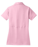 Rear View of Light Pink Sport-Tek Women's Micropique Sport-Wick Polo. LST650