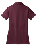 Rear View of Maroon Sport-Tek Women's Micropique Sport-Wick Polo. LST650