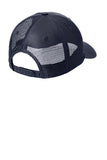 Rear View of Navy Carhartt Rugged Professional Series Cap CT106687