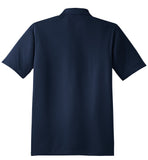 Rear View of True Navy Sport-Tek Micropique Sport-Wick Polo. ST650