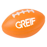 Greif® Football Shape Stress Reliever with Printed Logo (MIN 200)