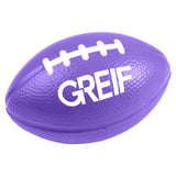 Greif® Football Shape Stress Reliever with Printed Logo (MIN 200)