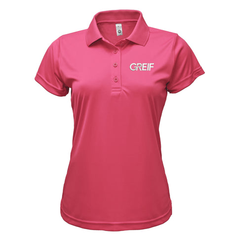 Greif PINK - XTREME-TEK™ UPF 50+ Polo with EMB Logo Ladies (MIN 12)