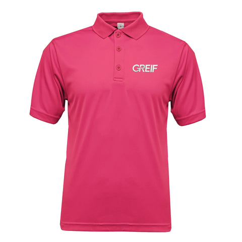 Greif PINK - XTREME-TEK™ UPF 50+ Polo with EMB Logo Men's (MIN 12)