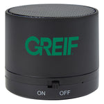 Wireless Mini Cylinder Speaker with Greif Logo - Bulk Order (50+ Pieces)