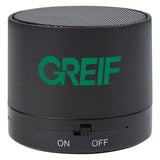 Wireless Mini Cylinder Speaker with Greif Logo - Bulk Order (50+ Pieces)