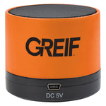 Wireless Mini Cylinder Speaker with Greif Logo - Bulk Order (50+ Pieces)