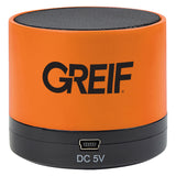 Wireless Mini Cylinder Speaker with Greif Logo - Bulk Order (50+ Pieces)