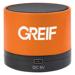 Wireless Mini Cylinder Speaker with Greif Logo - Bulk Order (50+ Pieces)