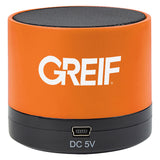 Wireless Mini Cylinder Speaker with Greif Logo - Bulk Order (50+ Pieces)