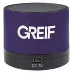 Wireless Mini Cylinder Speaker with Greif Logo - Bulk Order (50+ Pieces)