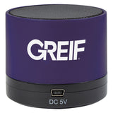Wireless Mini Cylinder Speaker with Greif Logo - Bulk Order (50+ Pieces)